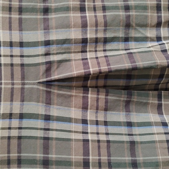 ESKANDAR Plaid Blouse Cotton Sz 0 Mandarin Collar - Picture 6 of 9